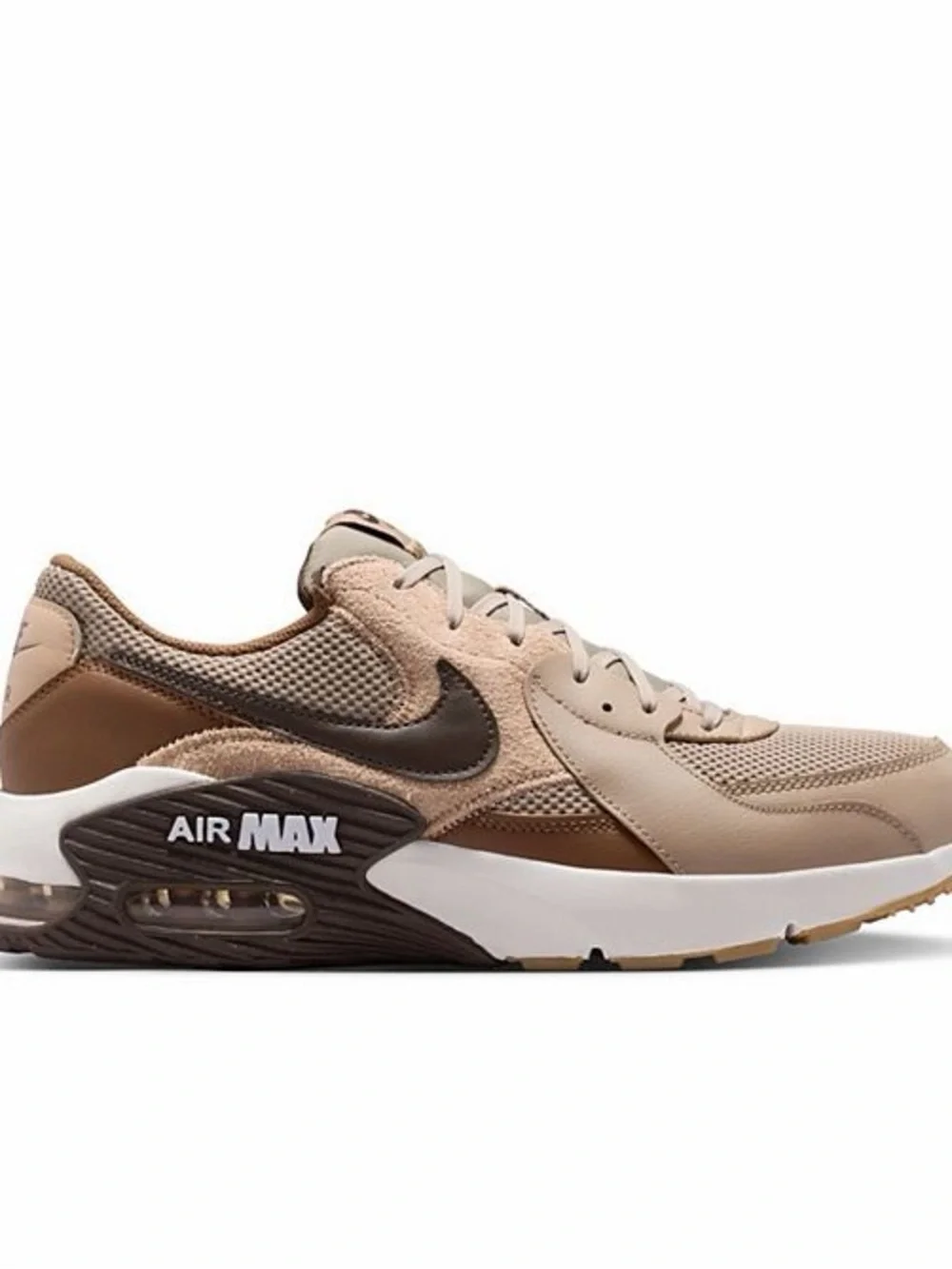 Nike Air Men's Taupe/Beige Low-Top Sneakers, Size 10 1/2